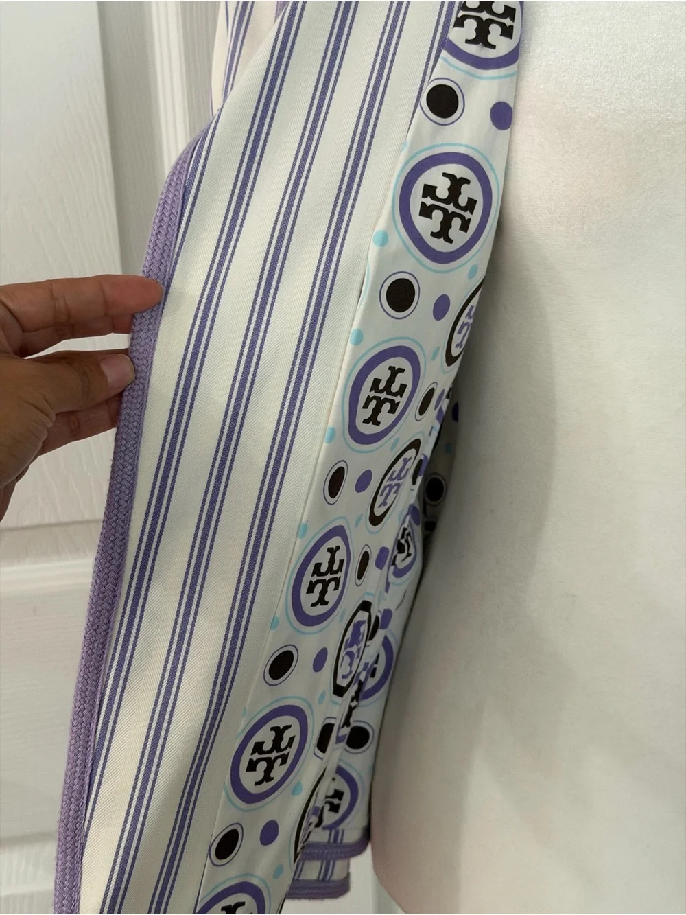 Tory Burch Lavender Striped Blazer - Picture 5 of 10